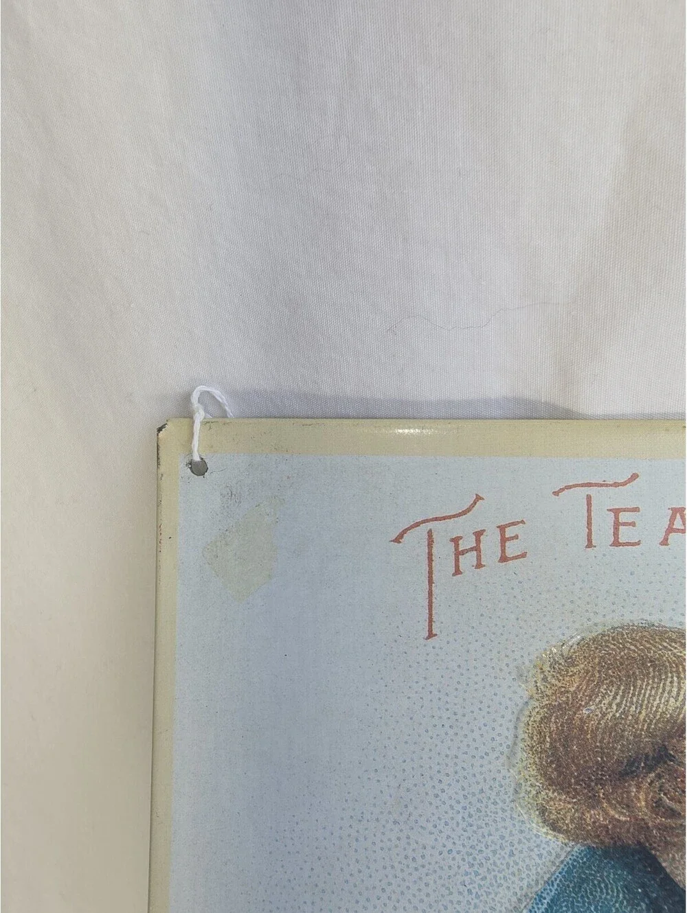 Vintage Singer Sewing Machine Metal Tin Sign The Tea Party AAA Sign Co 16x11